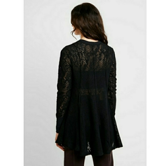 Free People Black Lace Tunic - Picture 5 of 16